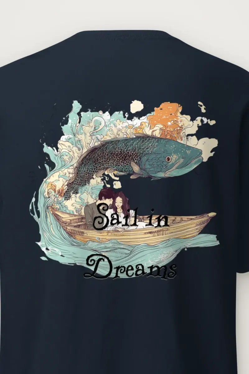 "Sail In Dreams" Heavyweight Unisex Crewneck T-shirt