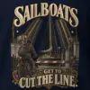 "Sailboats Get to Cut the Line" Heavy Blend Unisex Crewneck Sweatshirt