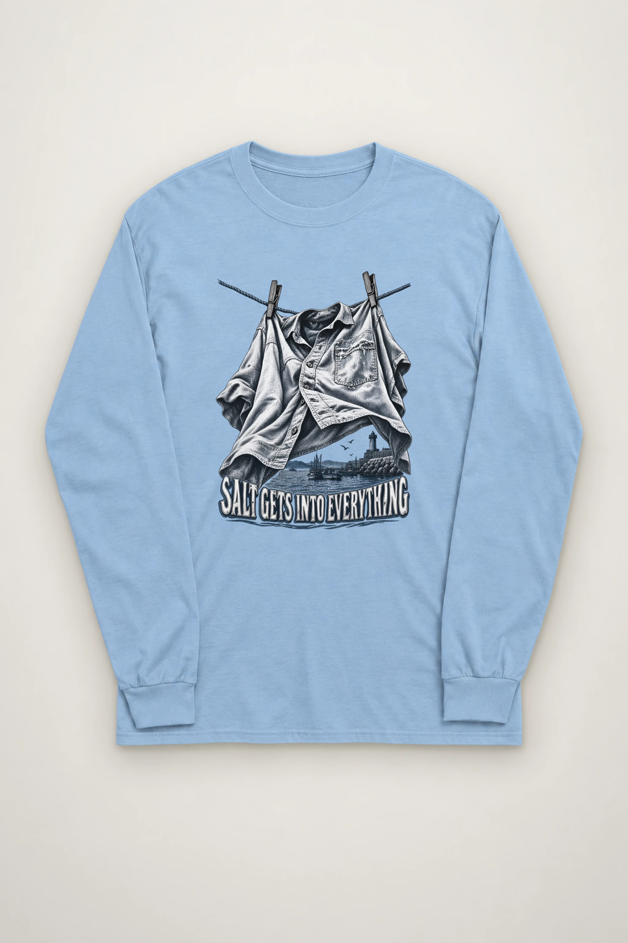 "Salt Gets Into Everything" Unisex Longsleeve T-shirt
