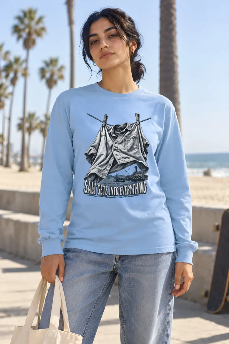 "Salt Gets Into Everything" Unisex Longsleeve T-shirt