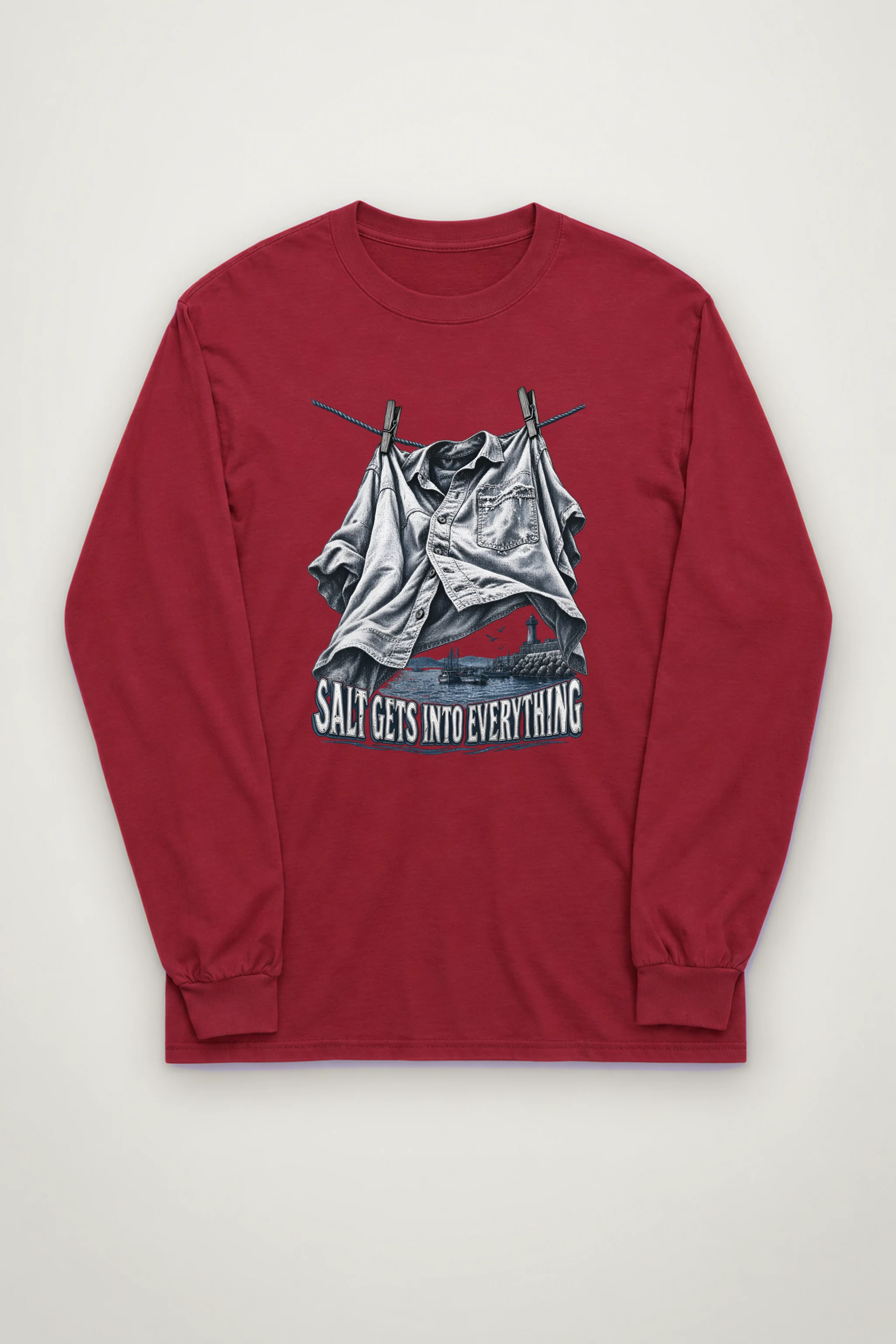 "Salt Gets Into Everything" Unisex Longsleeve T-shirt
