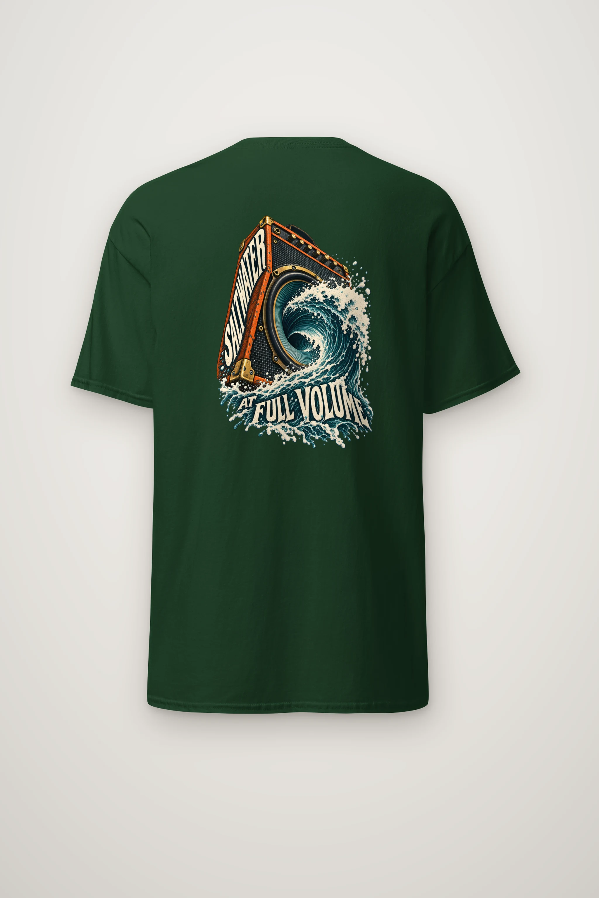 "Saltwater at Full Volume" Heavyweight Unisex Crewneck T-shirt