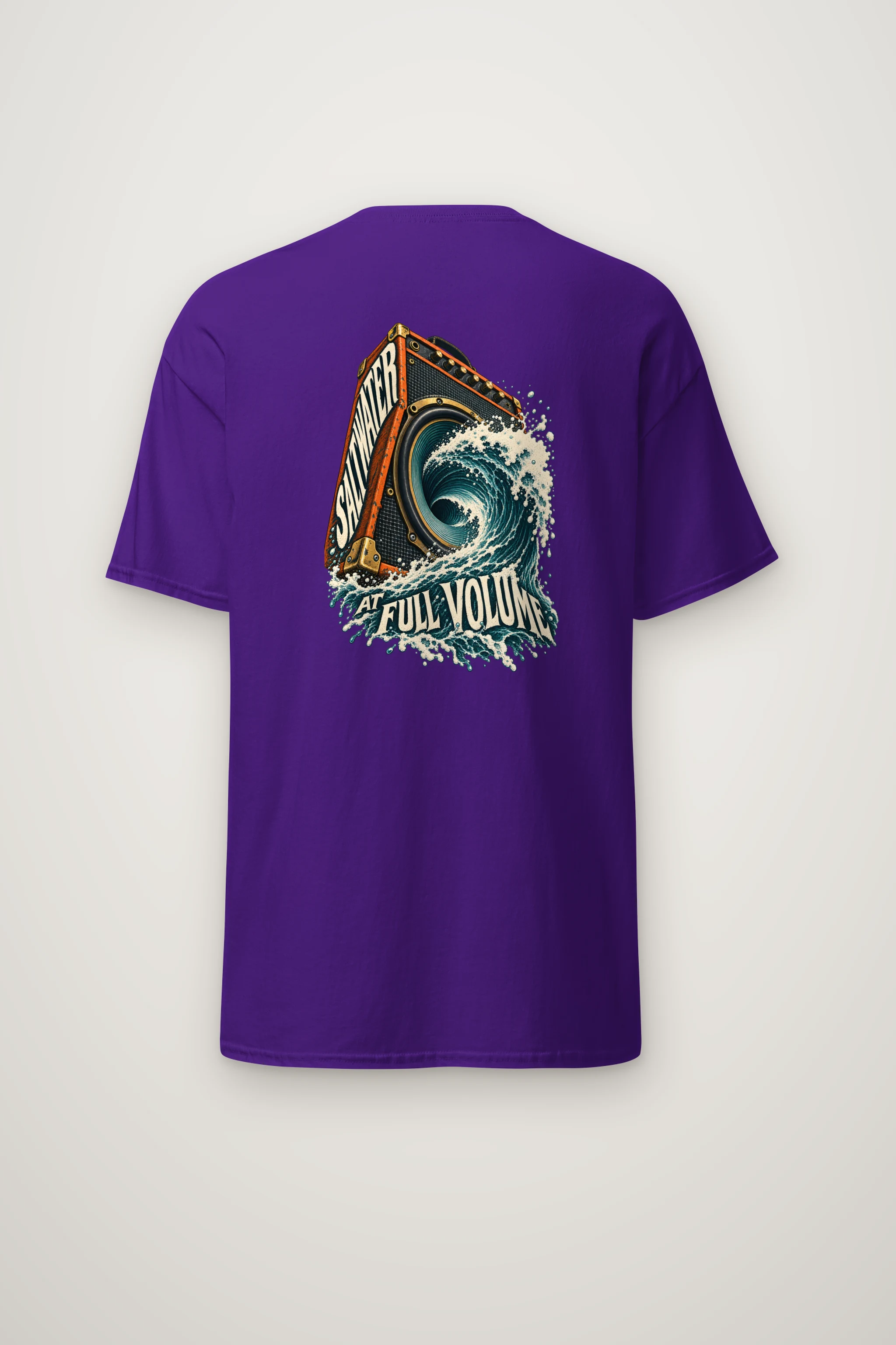 "Saltwater at Full Volume" Heavyweight Unisex Crewneck T-shirt