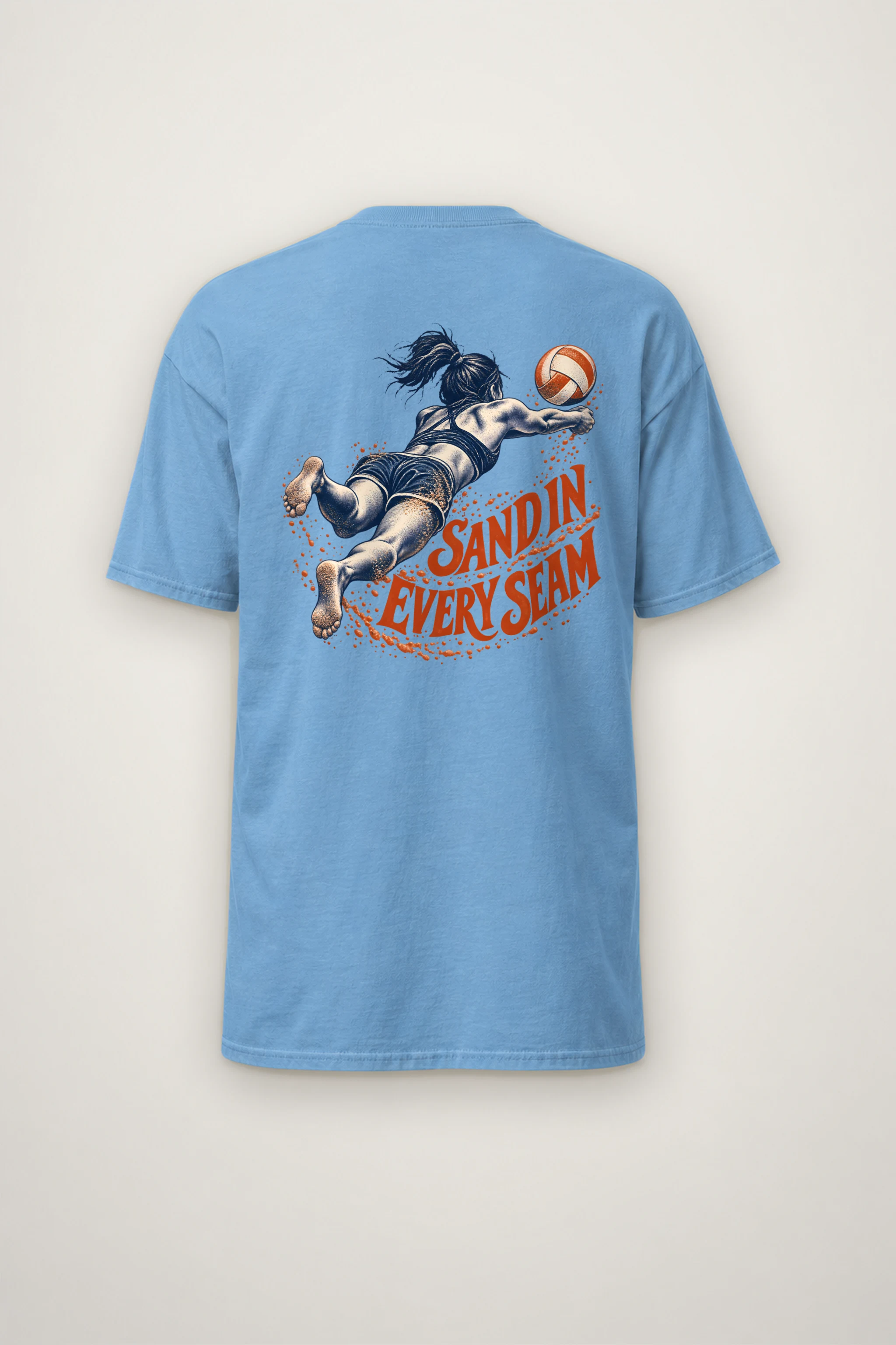 "Sand in Every Seam" Heavyweight Unisex Crewneck T-shirt