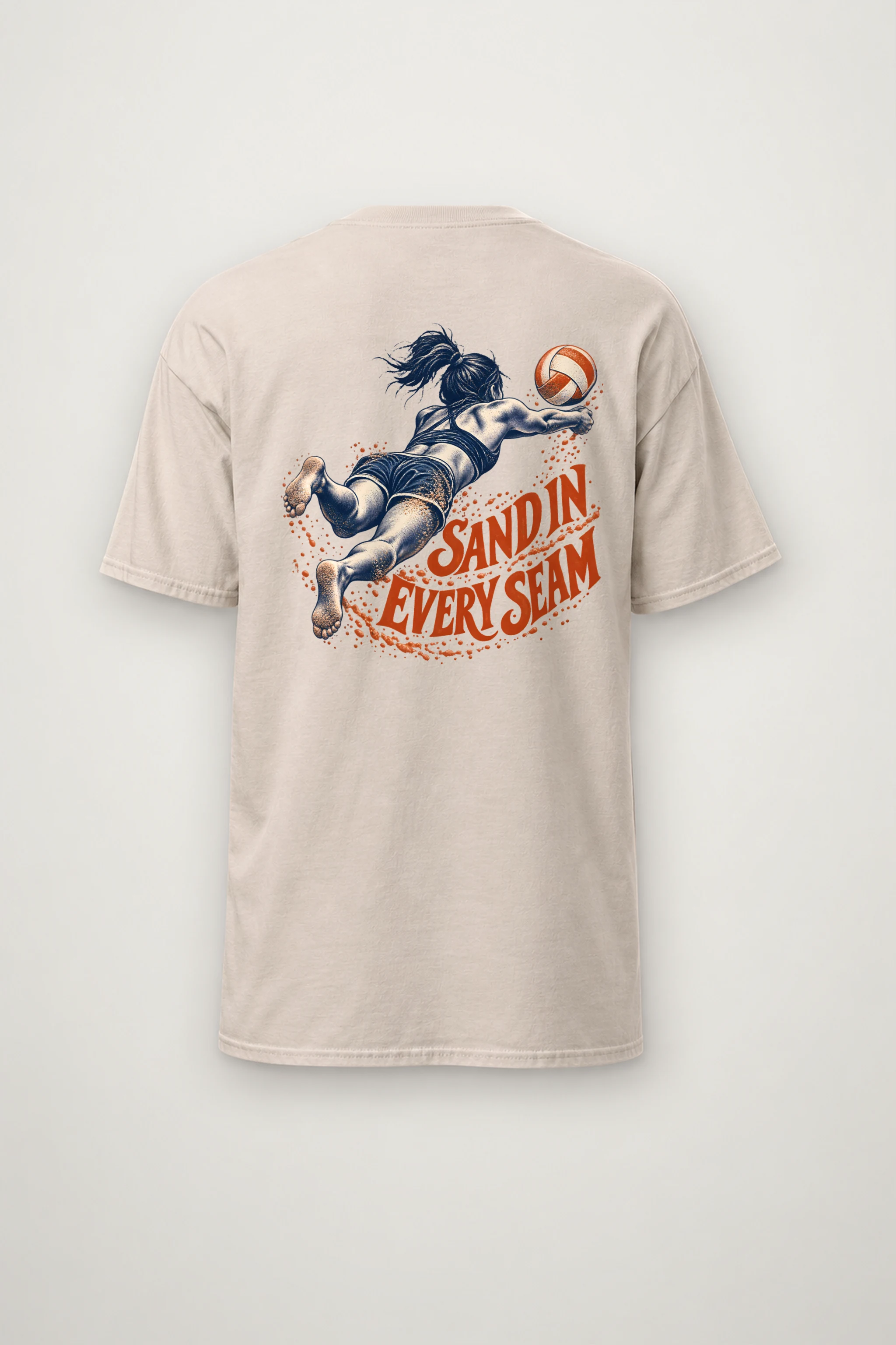 "Sand in Every Seam" Heavyweight Unisex Crewneck T-shirt