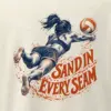 "Sand in Every Seam" Men's Oversized Heavyweight Crewneck T-Shirt