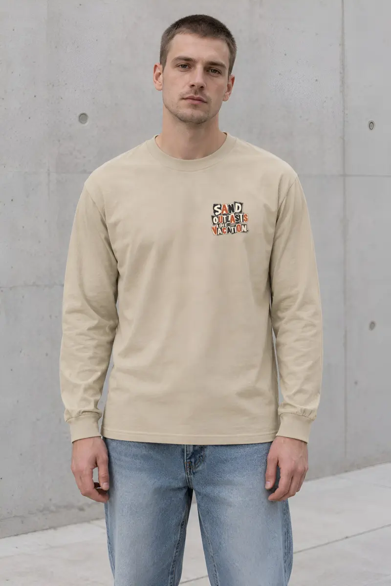 "Sand Outlasts The Vacation" Unisex Longsleeve T-shirt
