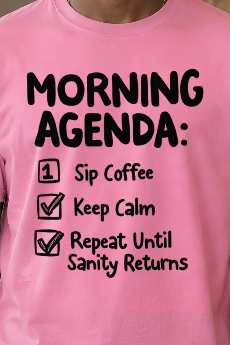 "Sanity Returns" Heavyweight Unisex Crewneck T-shirt - the graphic up close