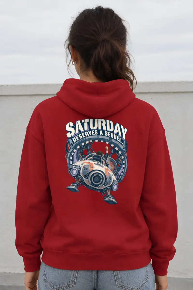 “Saturday Deserves a Sequel” Heavy Blend Unisex Pullover Hoodie