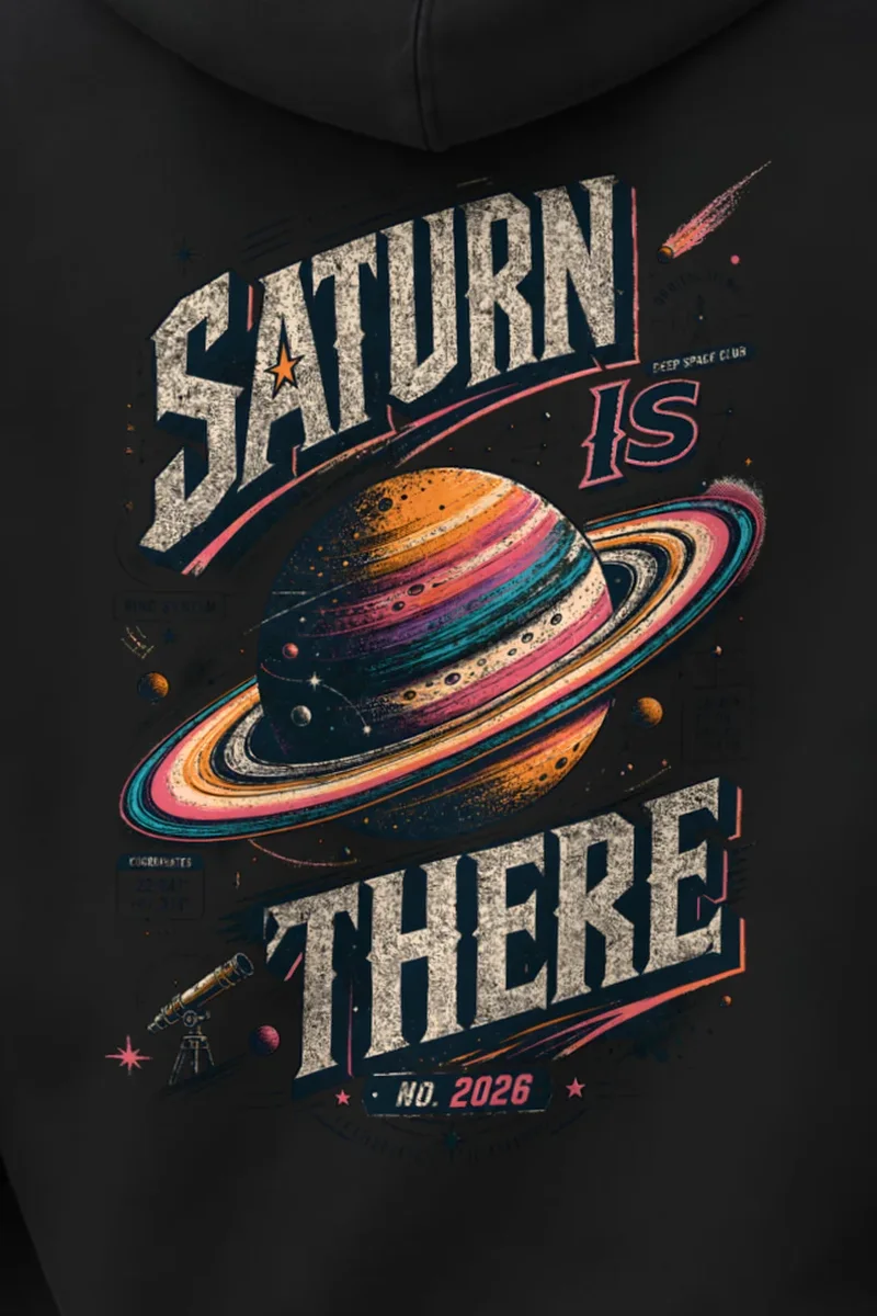 "Saturn Is There" Heavy Blend Unisex Pullover Hoodie