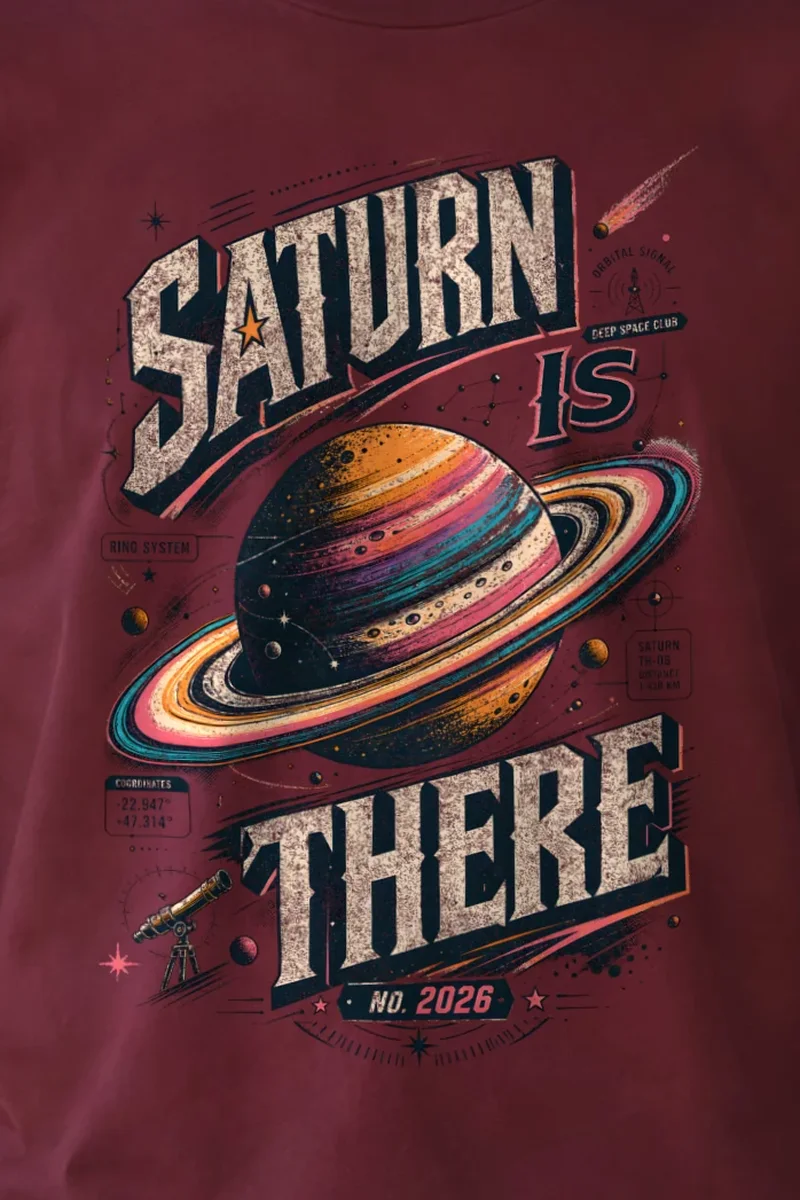 "Saturn Is There" Unisex Longsleeve T-shirt
