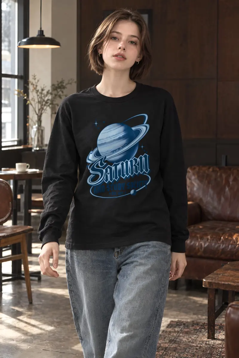 "Saturn Ring Study Society" Unisex Longsleeve T-shirt