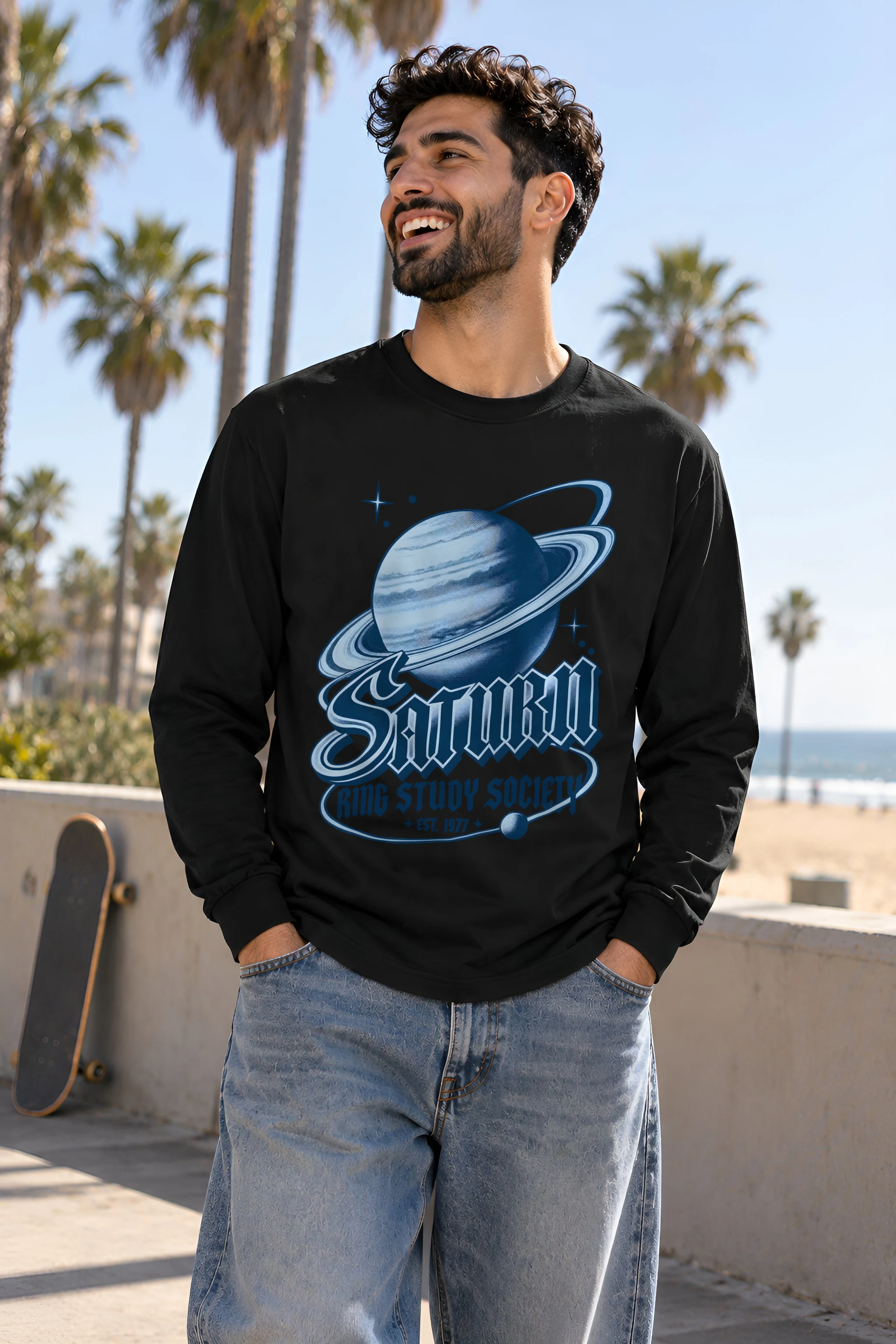 "Saturn Ring Study Society" Unisex Longsleeve T-shirt
