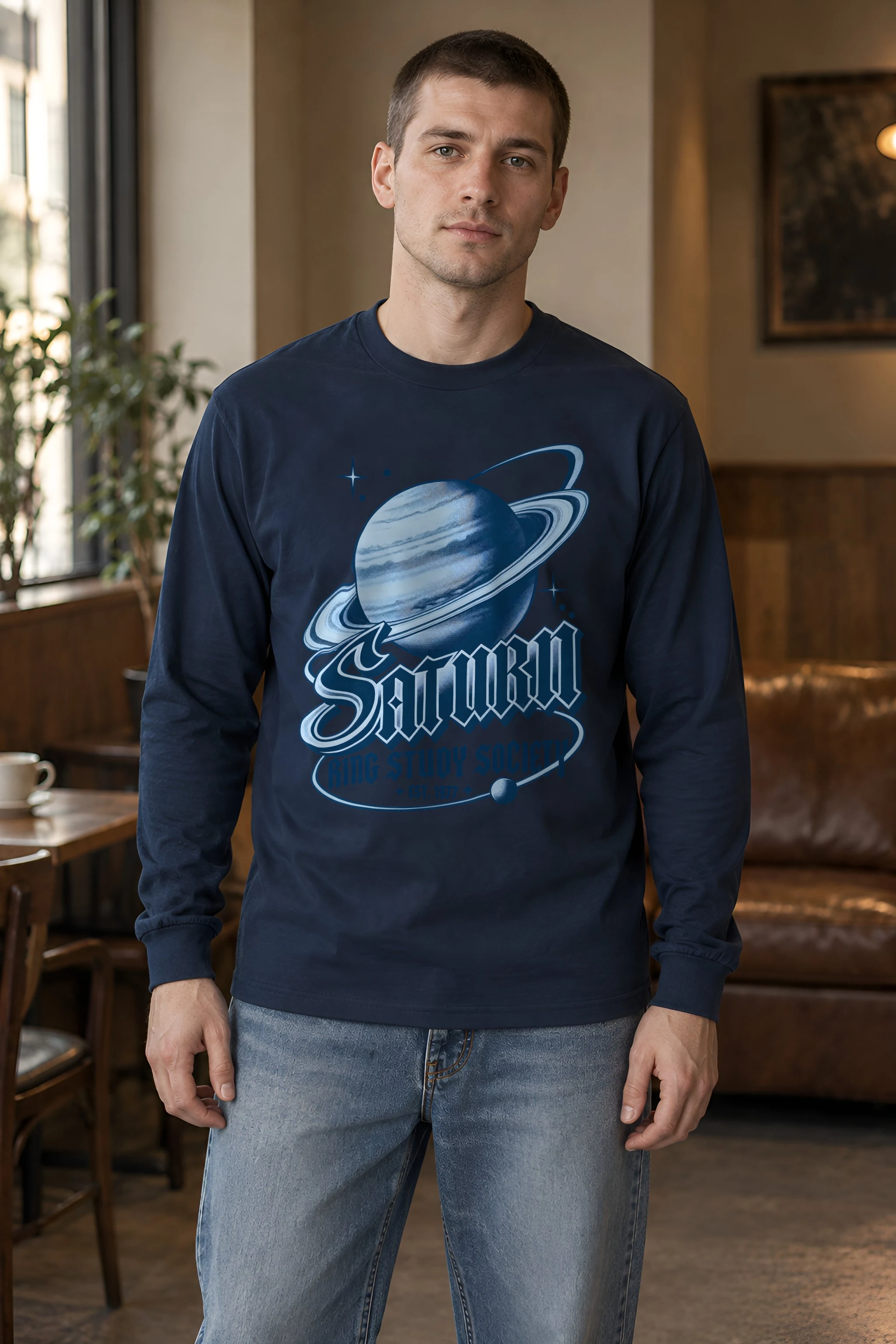 "Saturn Ring Study Society" Unisex Longsleeve T-shirt