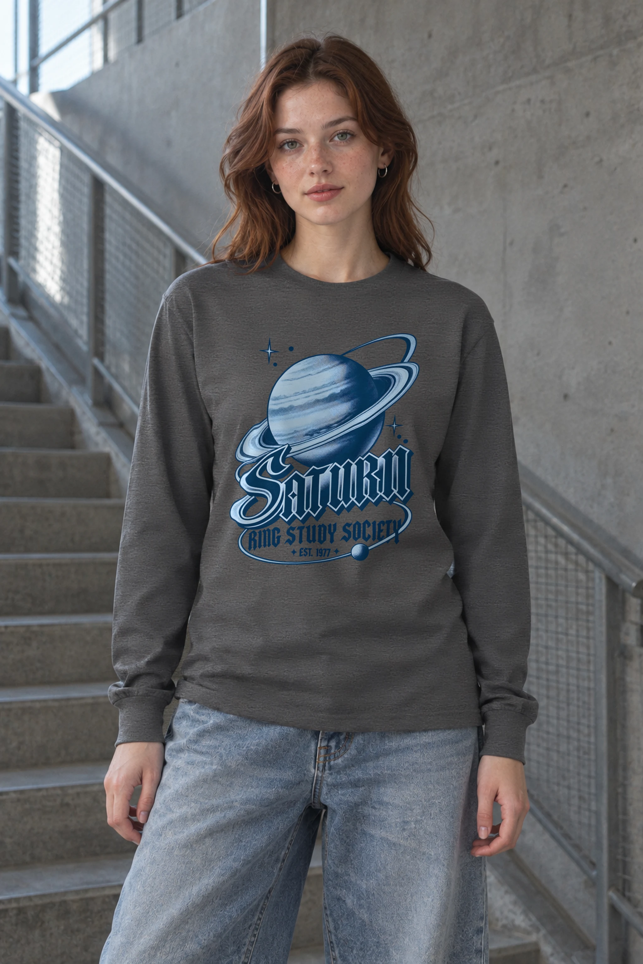 "Saturn Ring Study Society" Unisex Longsleeve T-shirt
