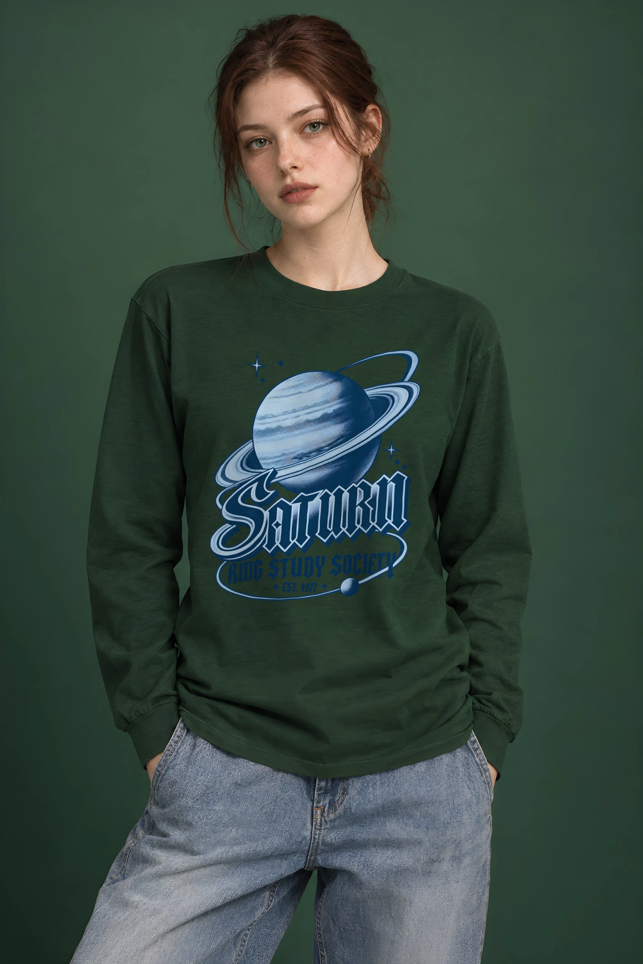 "Saturn Ring Study Society" Unisex Longsleeve T-shirt