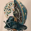 "Saucer Repair" Men's Oversized Heavyweight Crewneck T-Shirt