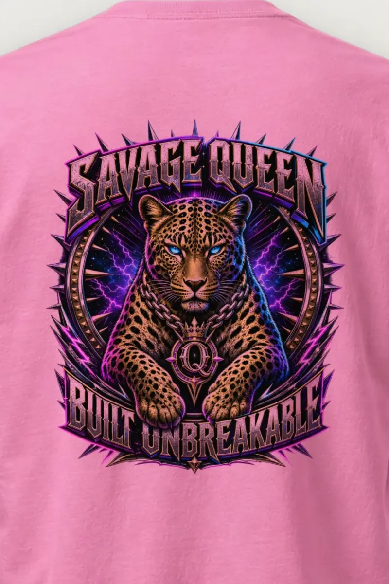 "Savage Queen" Heavyweight Unisex Crewneck T-shirt