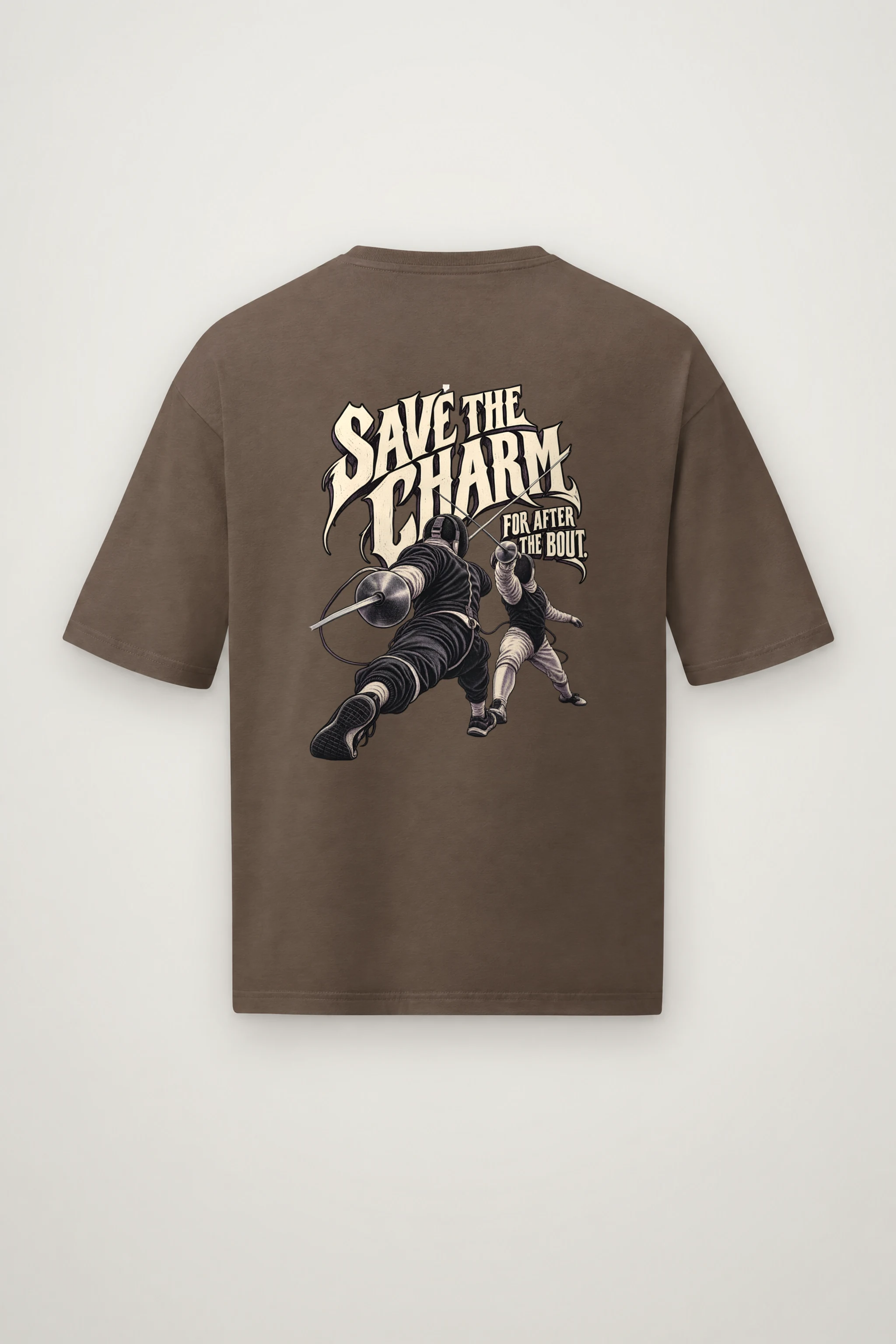 "Save the Charm" Men's Oversized Heavyweight Crewneck T-Shirt