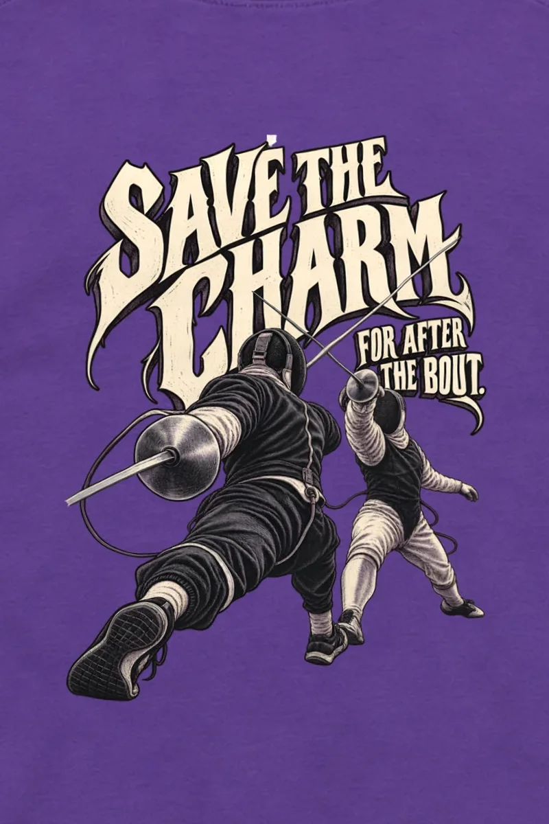 "Save the Charm" Unisex Longsleeve T-shirt - the graphic up close