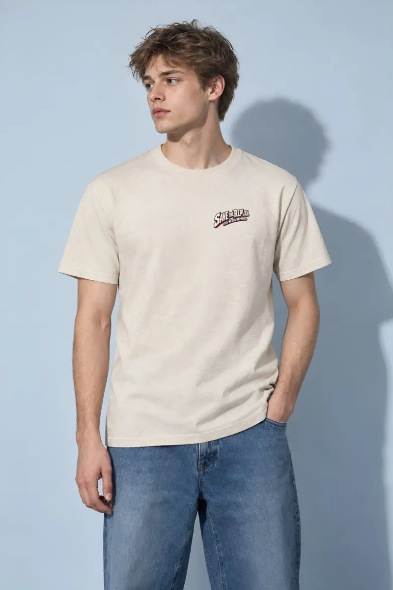 "Save The Replay" Heavyweight Unisex Crewneck T-shirt