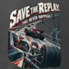 "Save The Replay" Men's Oversized Heavyweight Crewneck T-Shirt