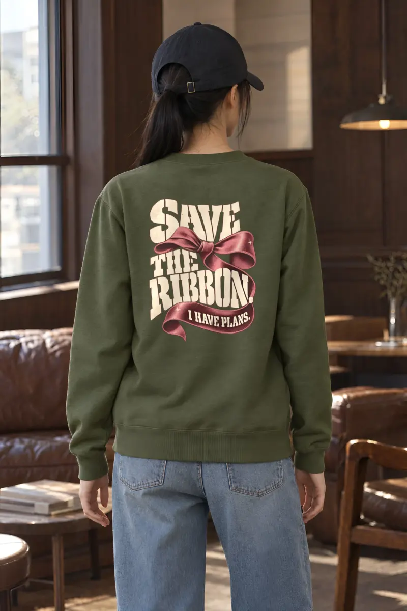 "Save The Ribbon" Heavy Blend Unisex Crewneck Sweatshirt