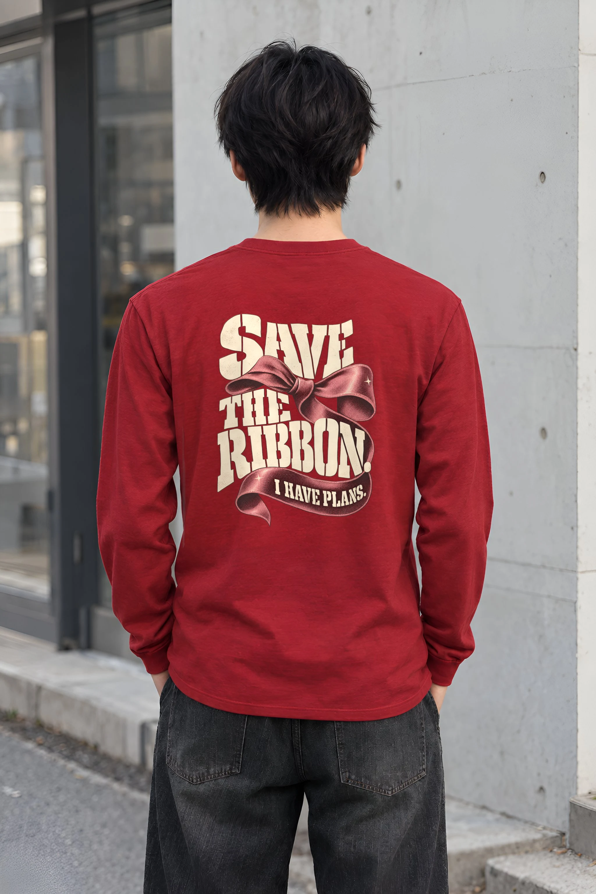 "Save The Ribbon" Unisex Longsleeve T-shirt