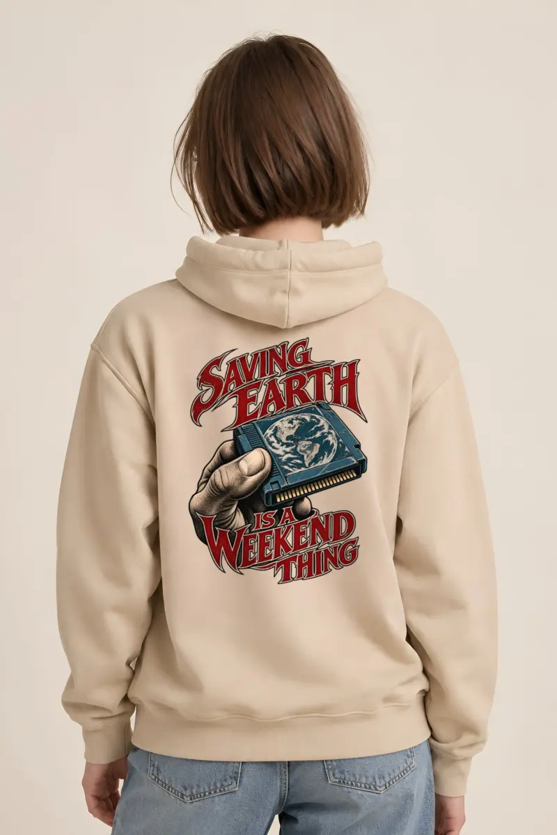 “Saving Earth Is a Weekend Thing” Heavy Blend Unisex Pullover Hoodie