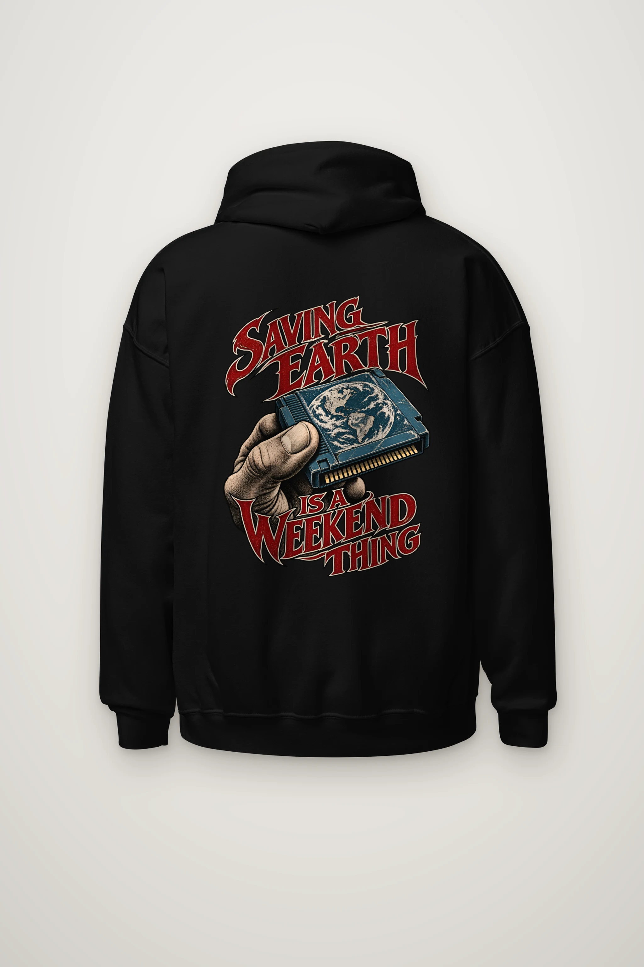 "Saving Earth Is a Weekend Thing" Heavy Blend Unisex Pullover Hoodie