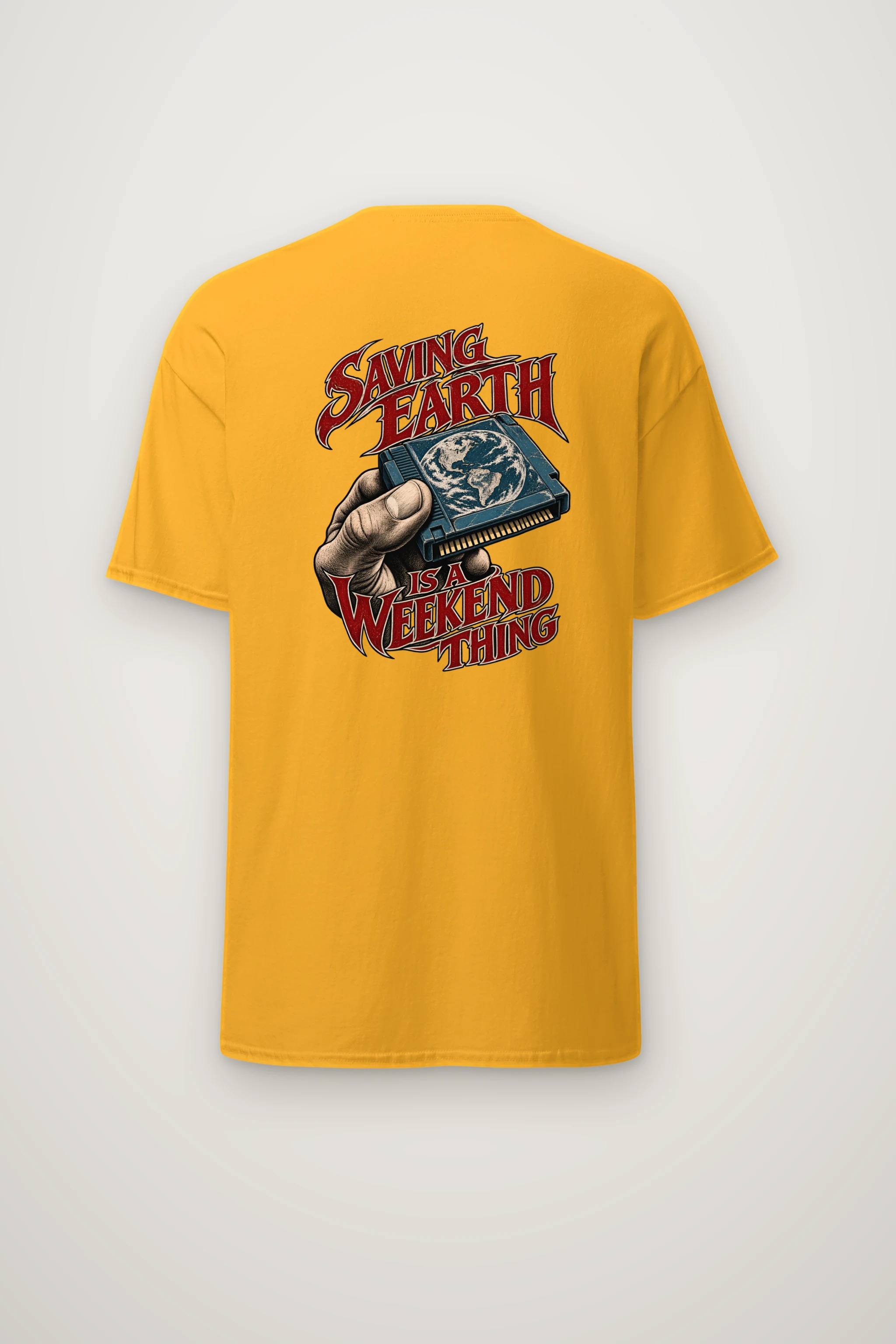 "Saving Earth Is a Weekend Thing" Heavyweight Unisex Crewneck T-shirt