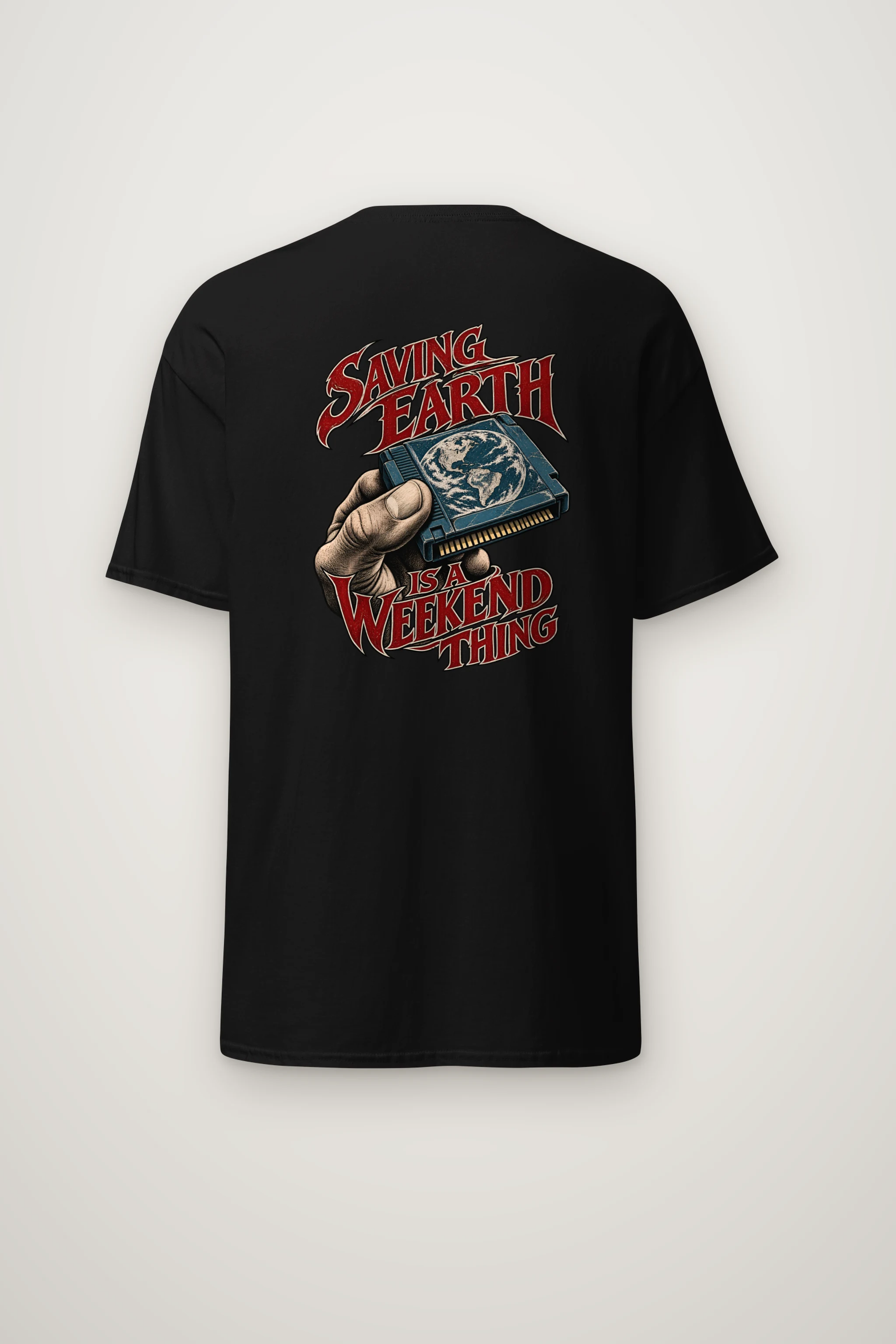 "Saving Earth Is a Weekend Thing" Heavyweight Unisex Crewneck T-shirt