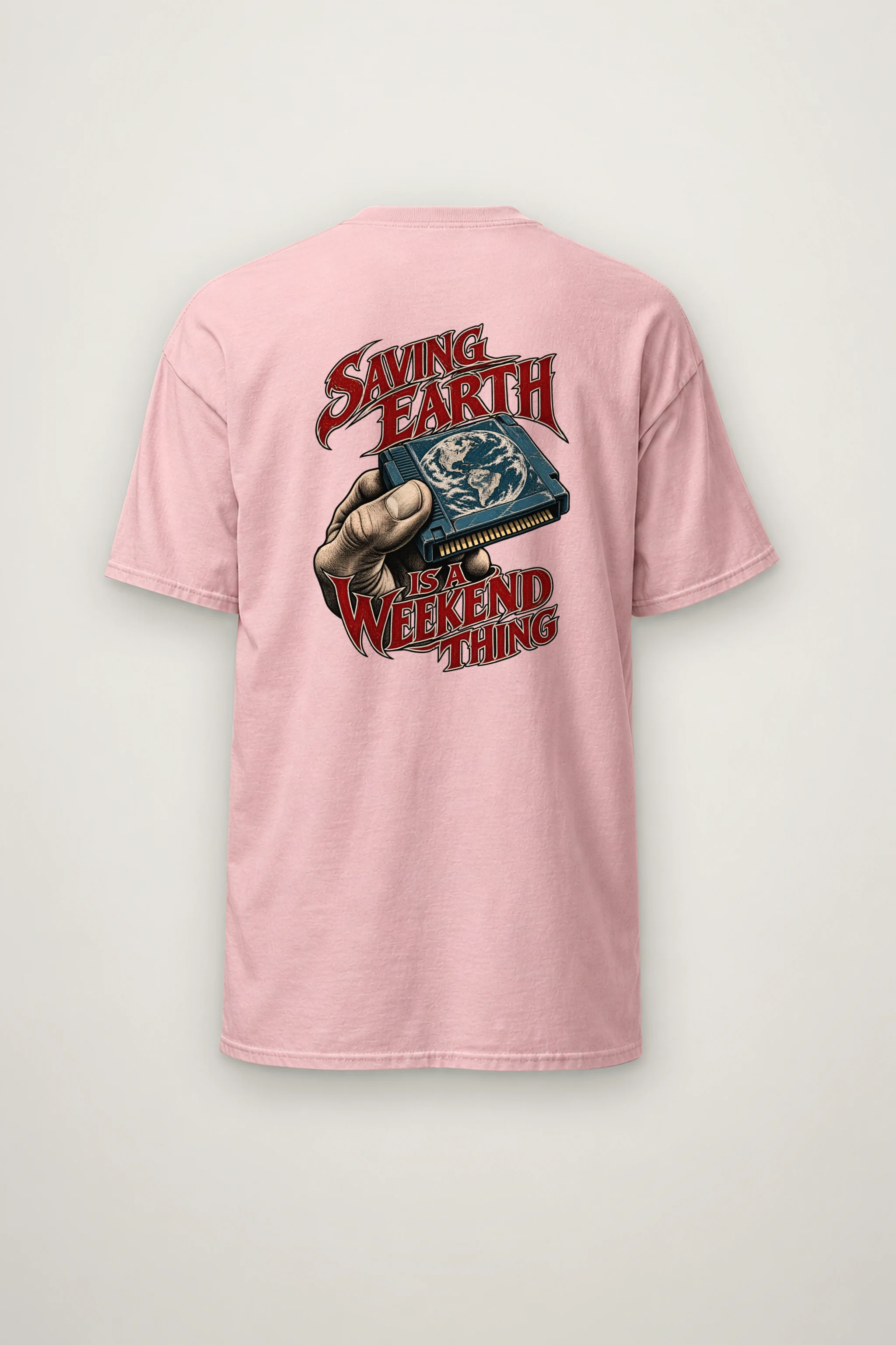 "Saving Earth Is a Weekend Thing" Heavyweight Unisex Crewneck T-shirt