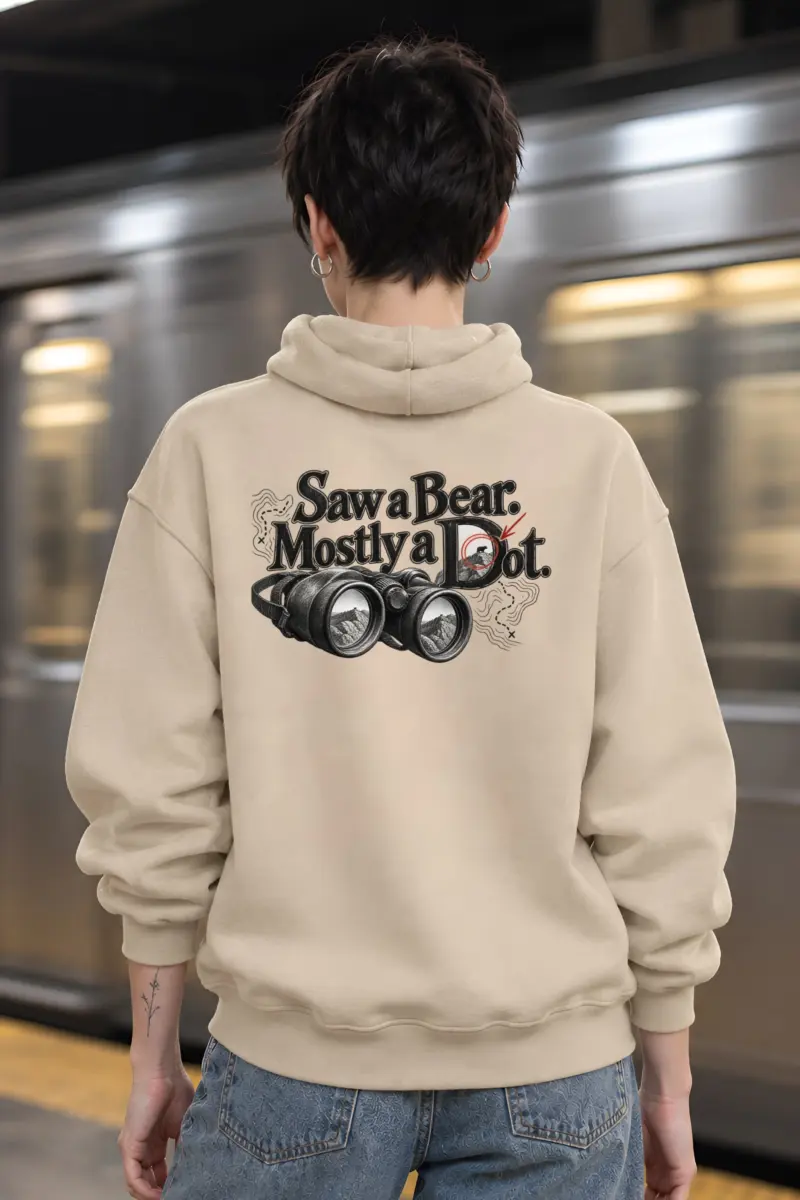 “Saw a Bear. Mostly a Dot.” Heavy Blend Unisex Pullover Hoodie