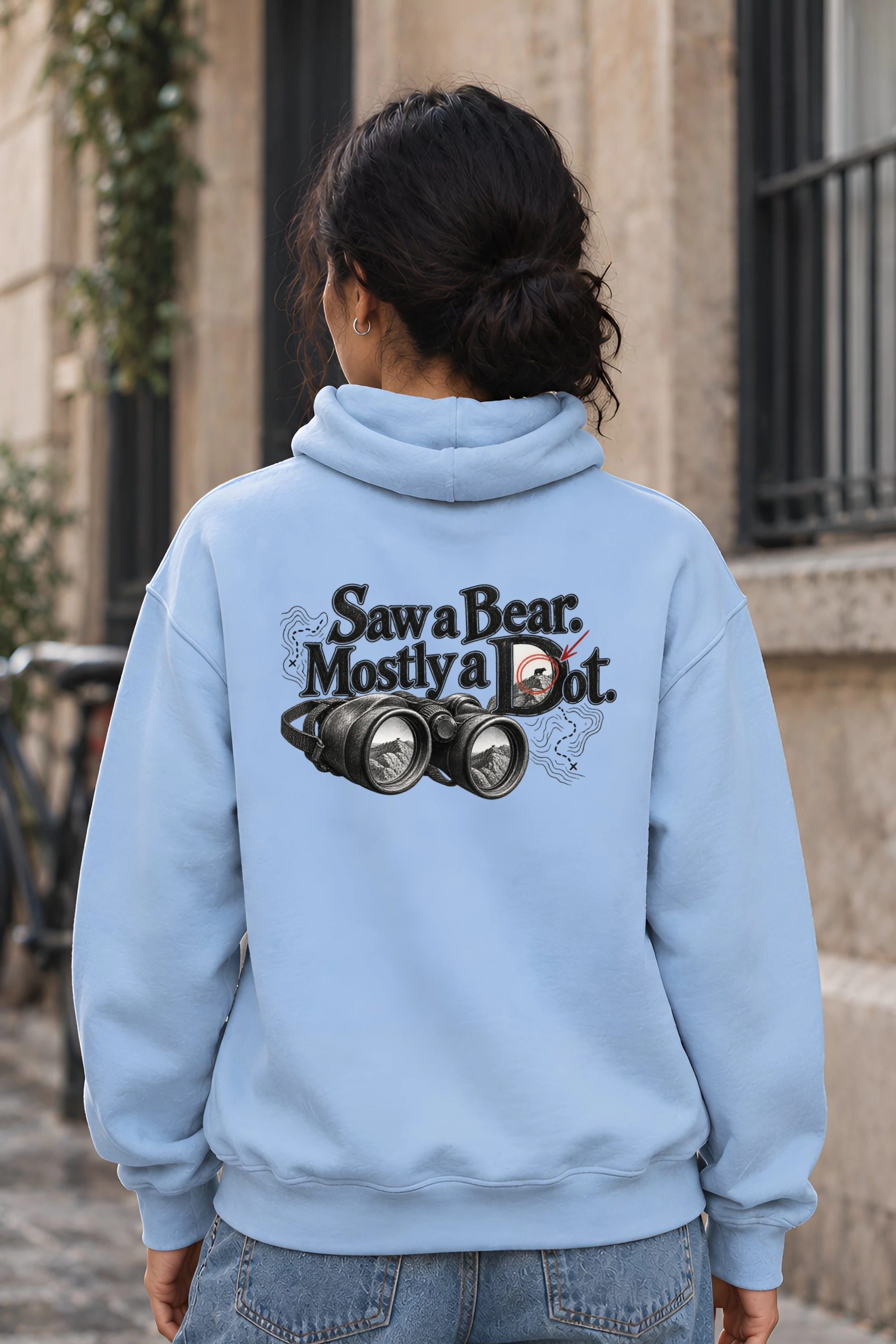 "Saw a Bear. Mostly a Dot." Heavy Blend Unisex Pullover Hoodie