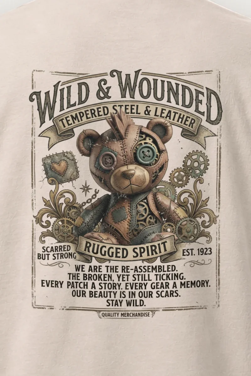 "Scarred But Strong" Heavyweight Unisex Crewneck T-shirt