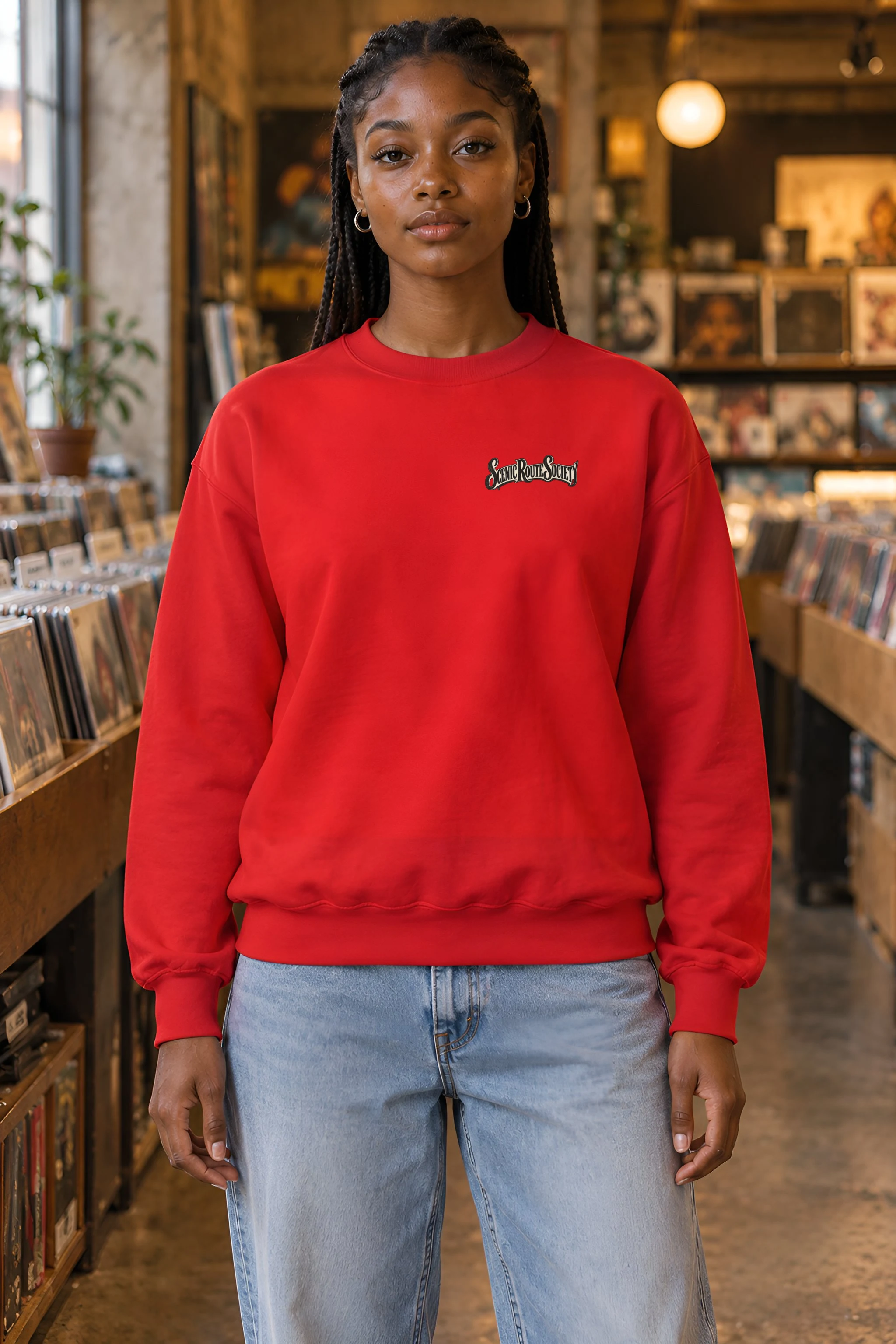 "Scenic Route Society" Heavy Blend Unisex Crewneck Sweatshirt