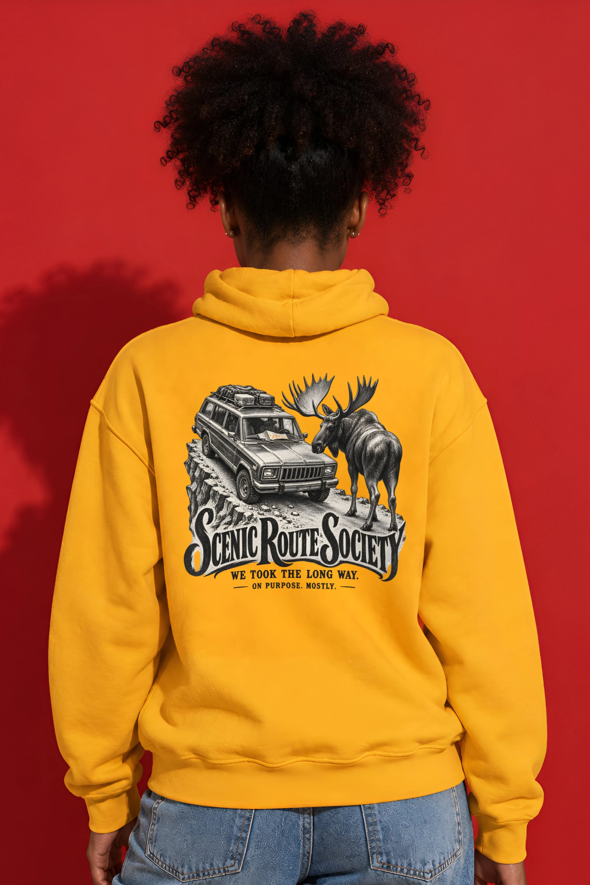 "Scenic Route Society" Heavy Blend Unisex Pullover Hoodie