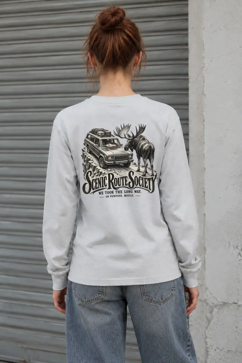 “Scenic Route Society” Unisex Longsleeve T-shirt