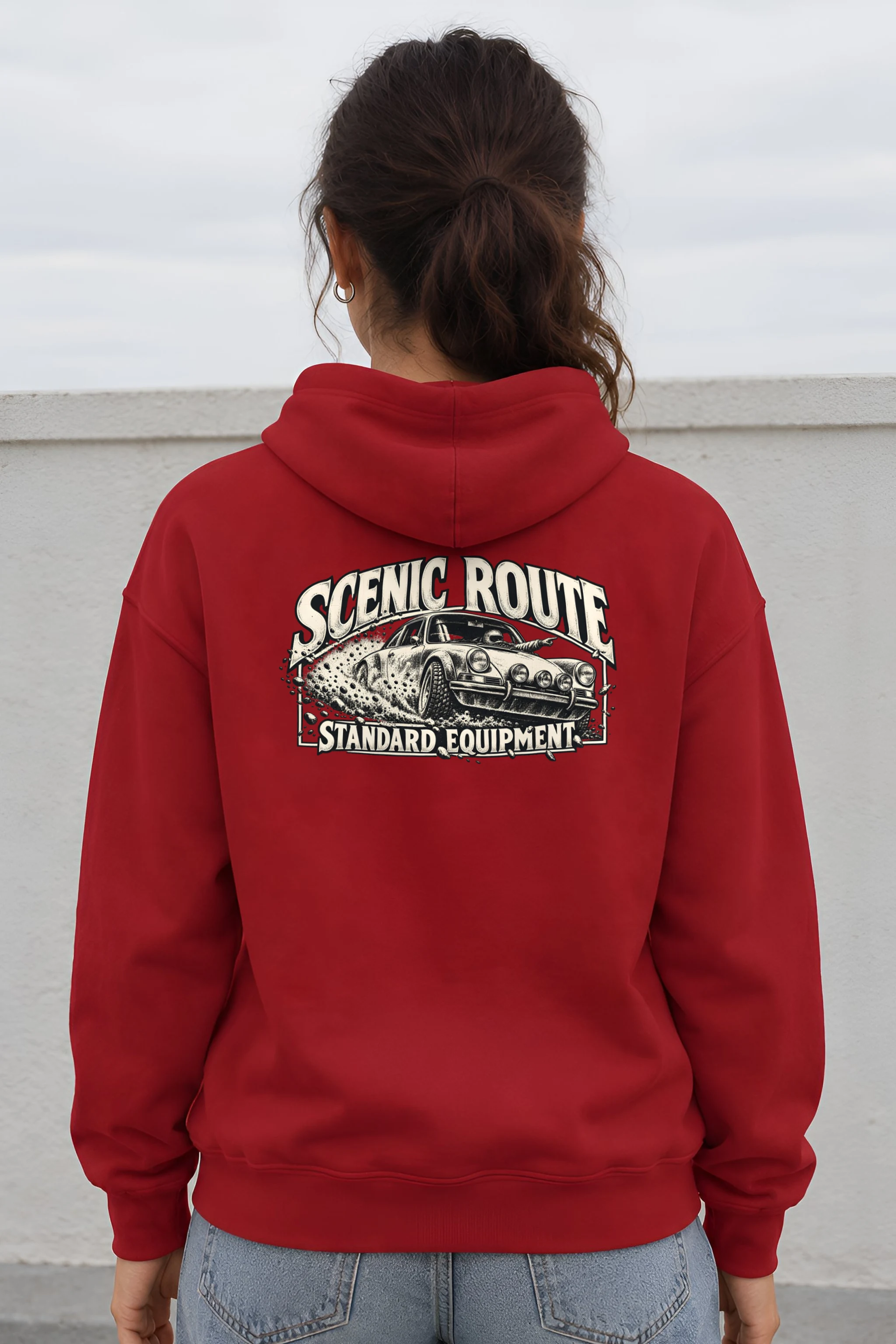 "Scenic Route Standard Equipment" Heavy Blend Unisex Pullover Hoodie