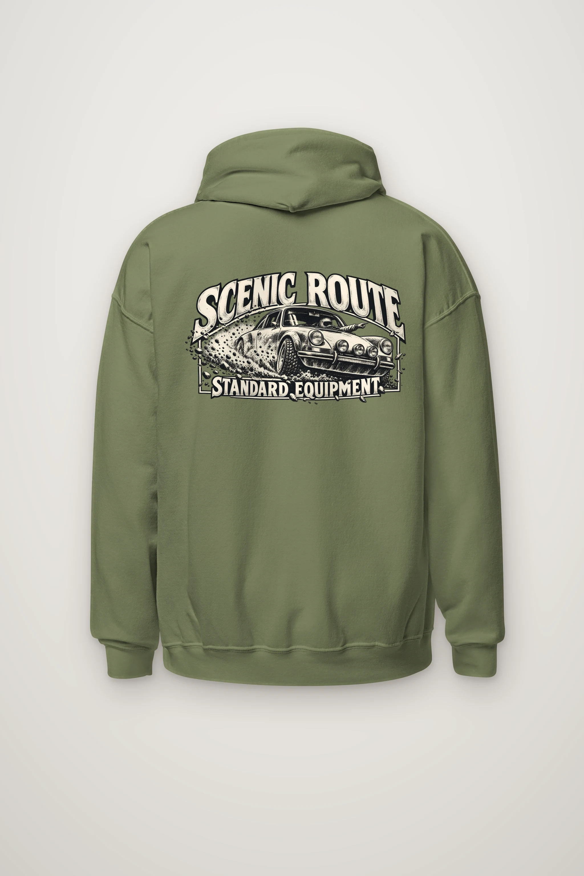 "Scenic Route Standard Equipment" Heavy Blend Unisex Pullover Hoodie