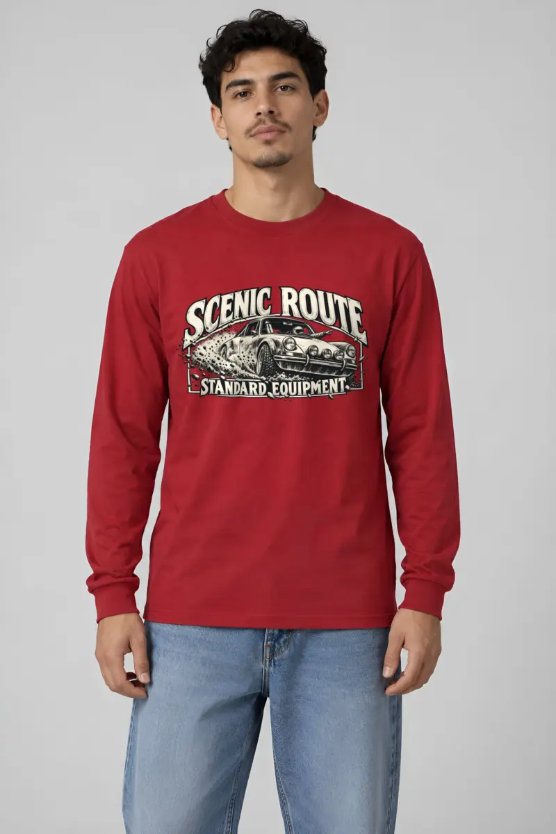 "Scenic Route Standard Equipment" Unisex Longsleeve T-shirt