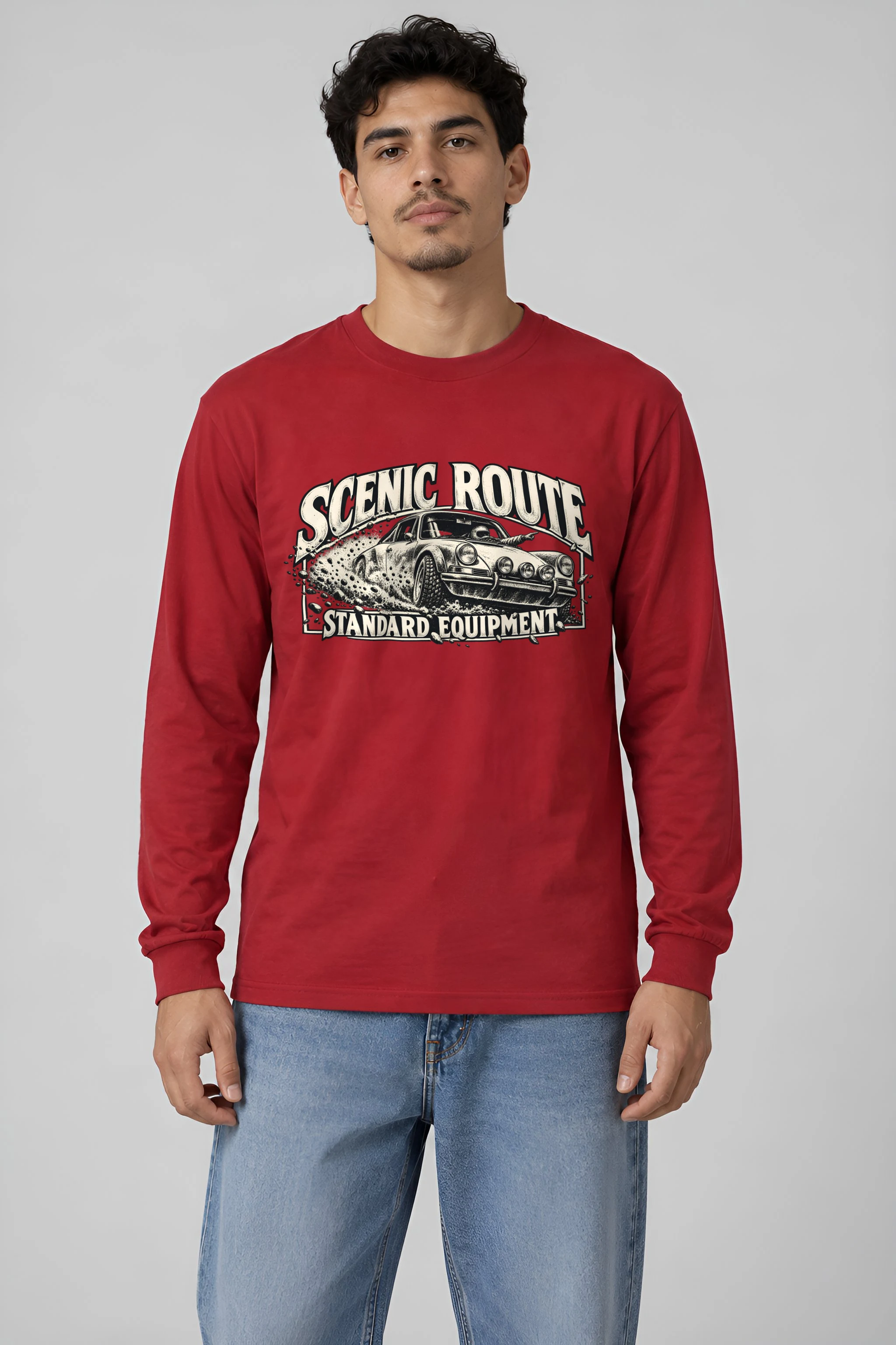 "Scenic Route Standard Equipment" Unisex Longsleeve T-shirt