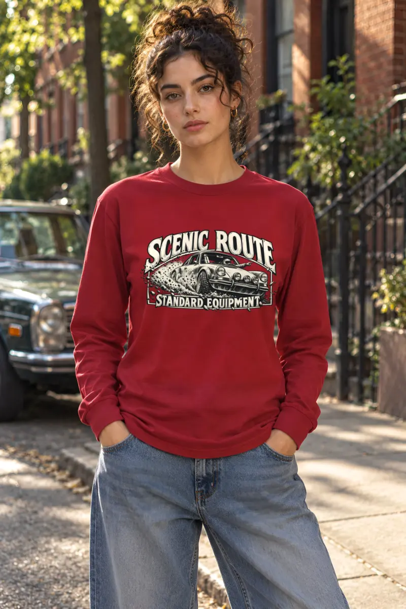 "Scenic Route Standard Equipment" Unisex Longsleeve T-shirt