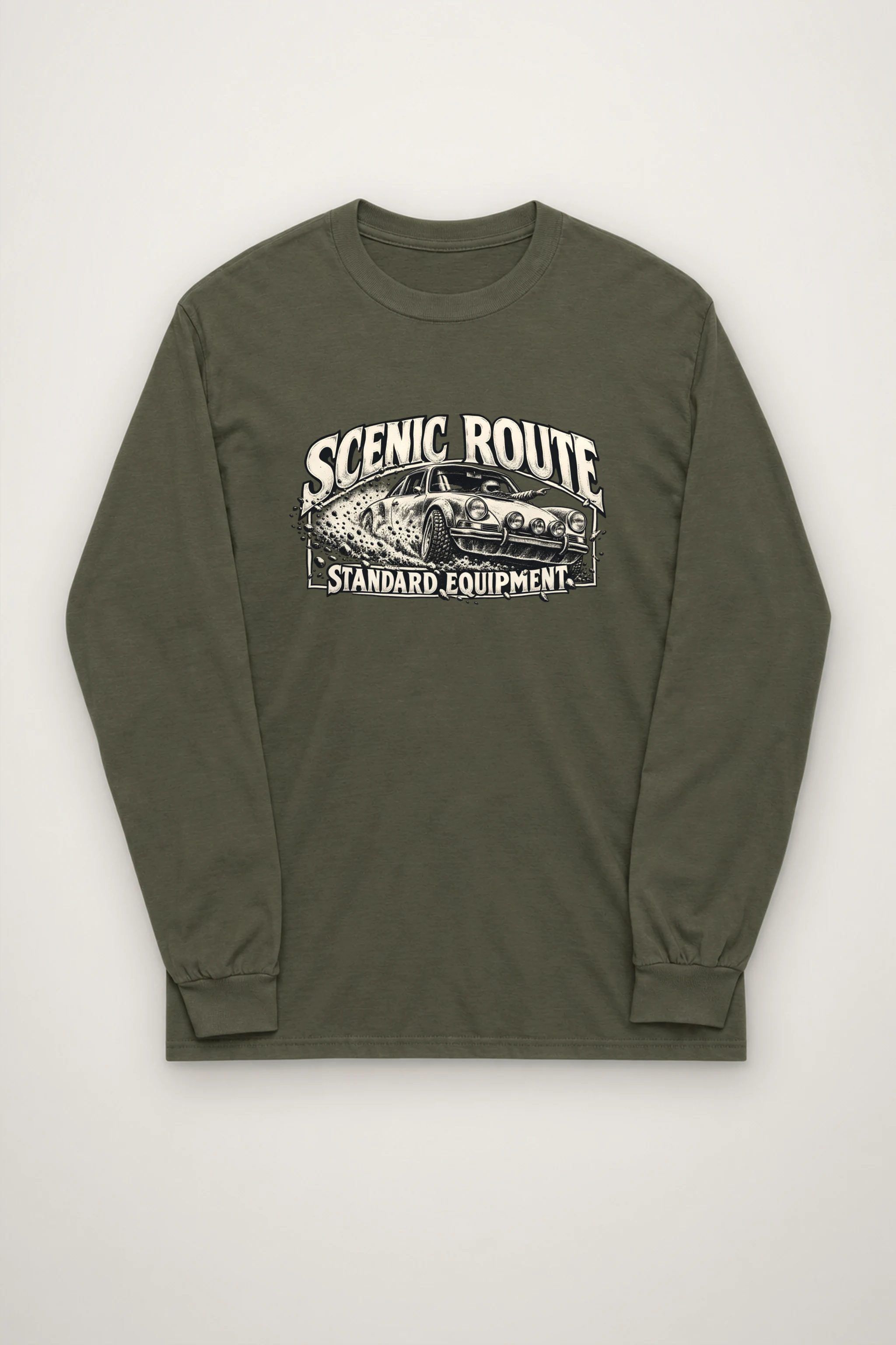 "Scenic Route Standard Equipment" Unisex Longsleeve T-shirt