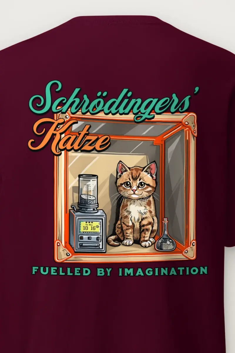 "Schrödinger’s Katze" Heavyweight Unisex Crewneck T-shirt