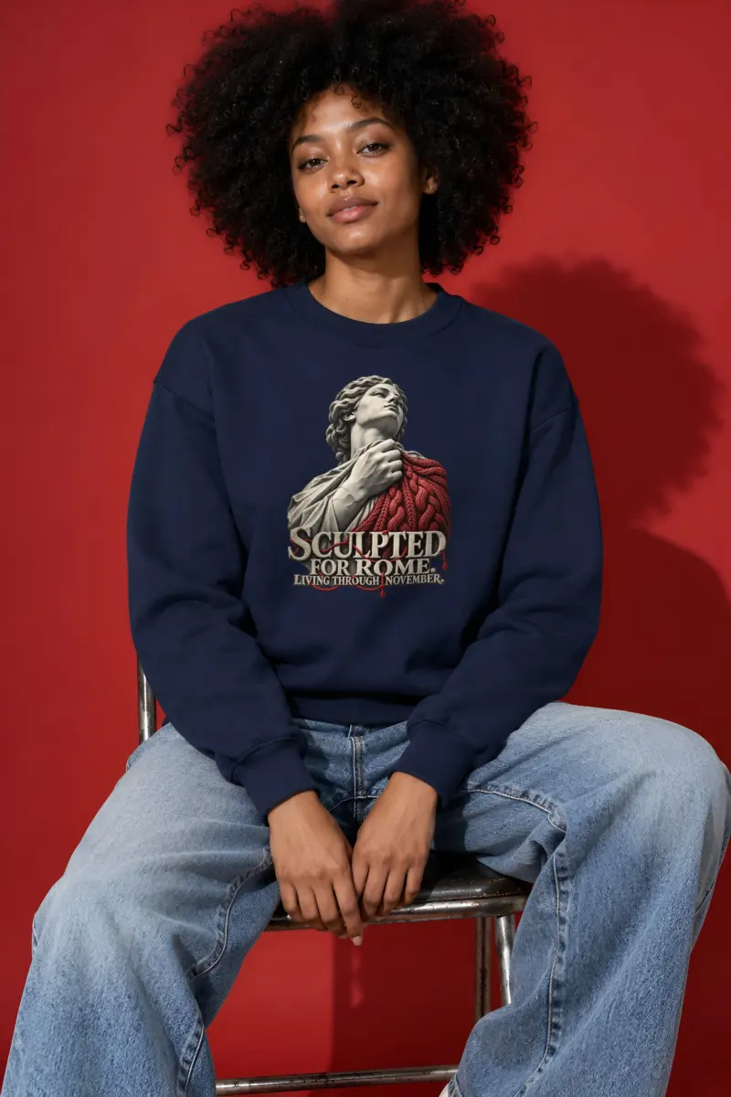 “Sculpted For Rome” Unisex Crewneck Sweatshirt