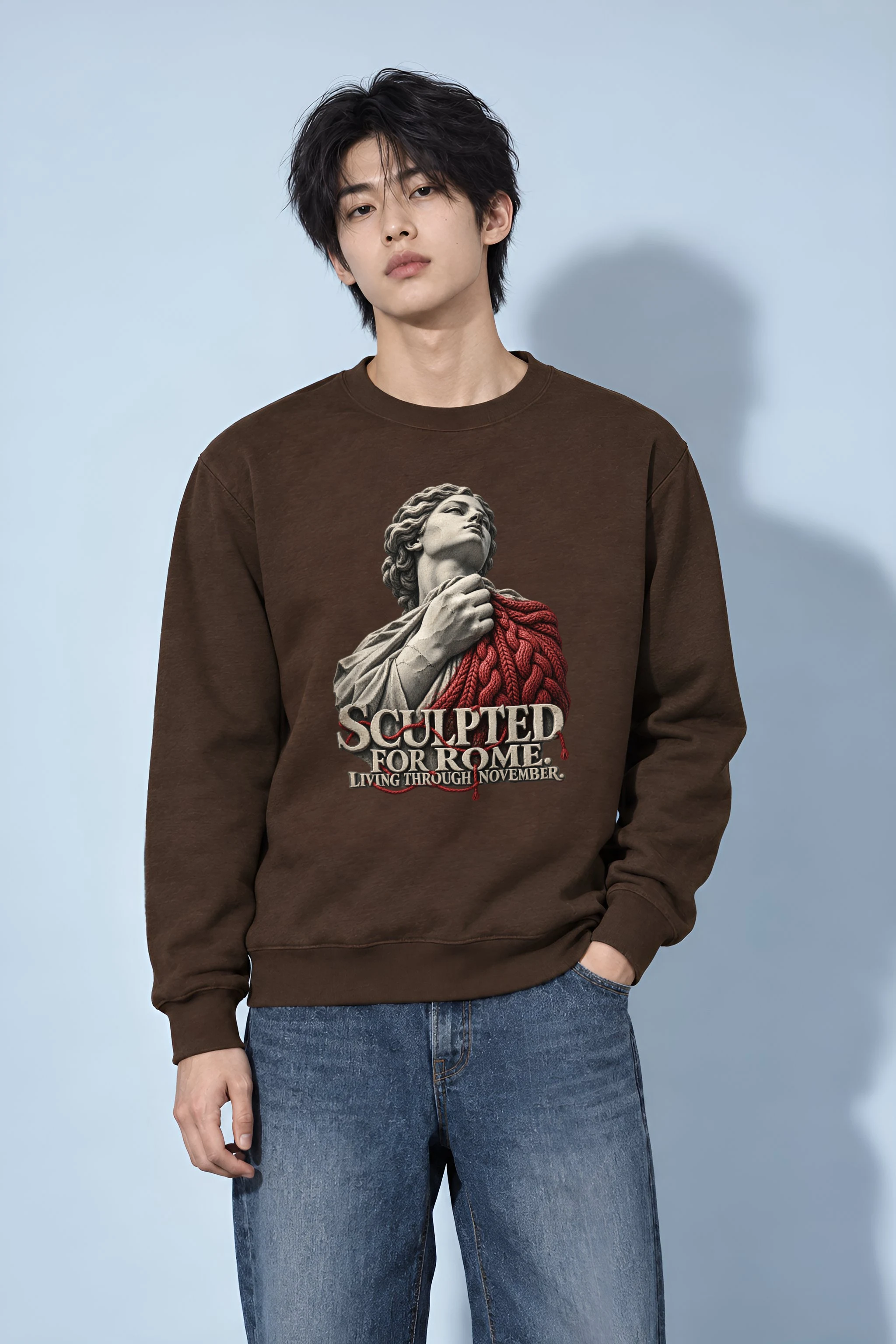 "Sculpted For Rome" Unisex Crewneck Sweatshirt