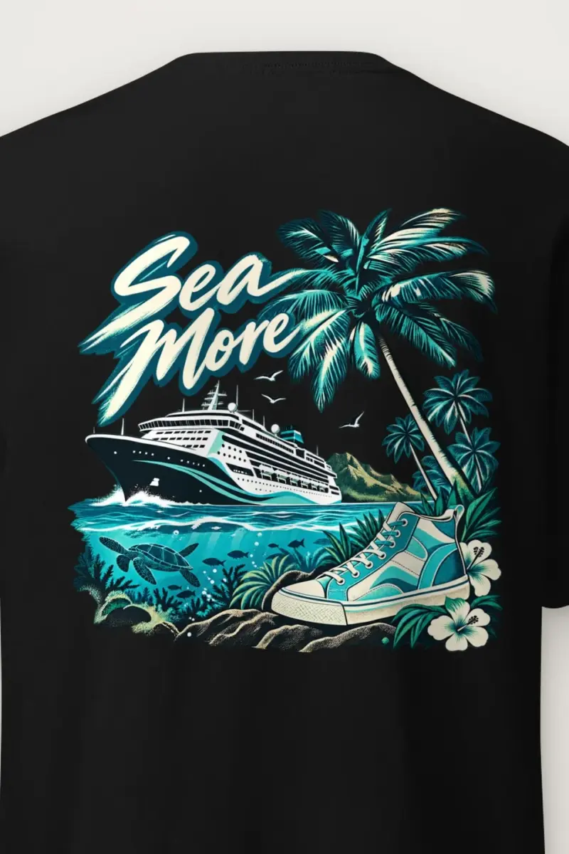 "Sea More" Heavyweight Unisex Crewneck T-shirt