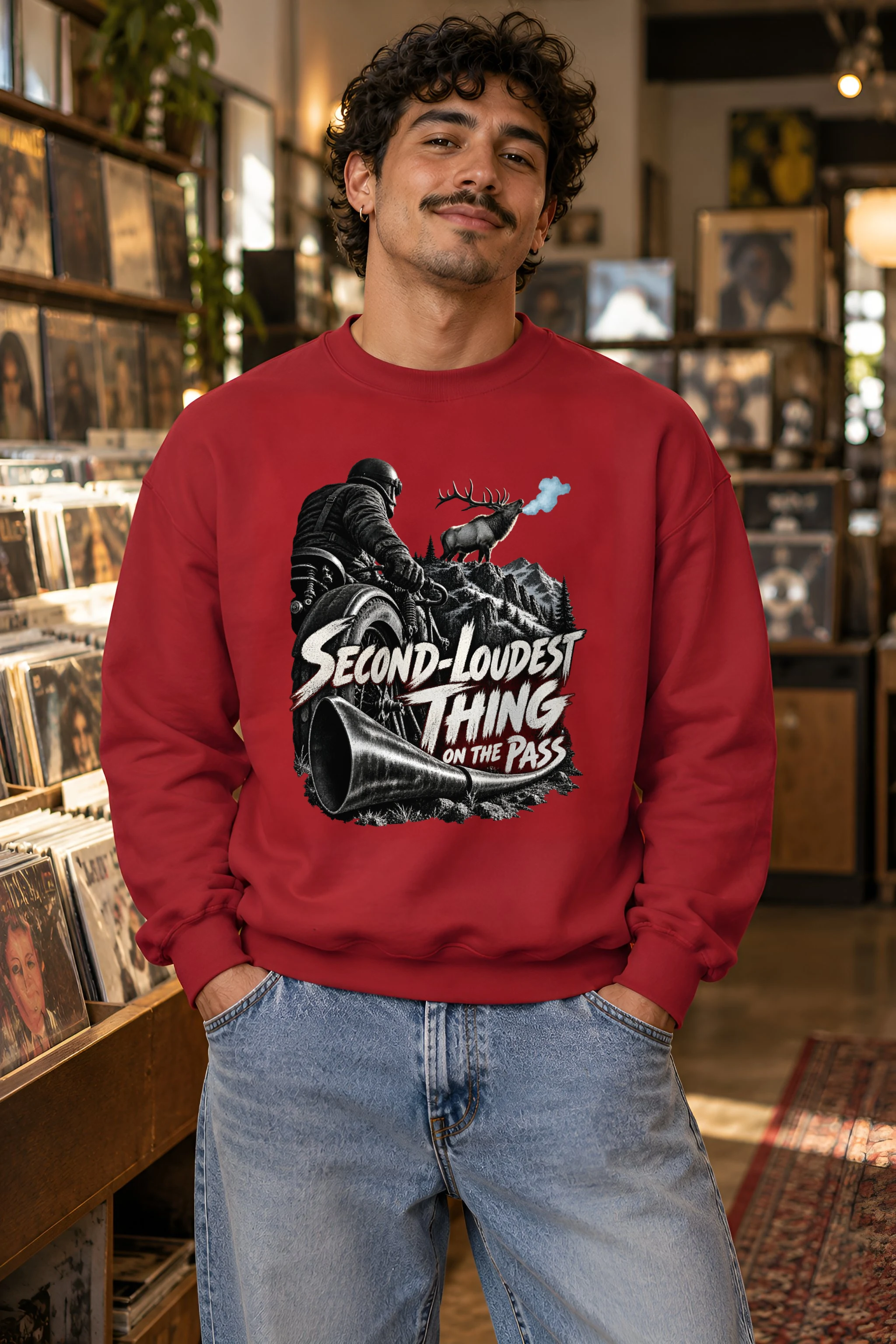 "Second-Loudest Thing on the Pass" Heavy Blend Unisex Crewneck Sweatshirt